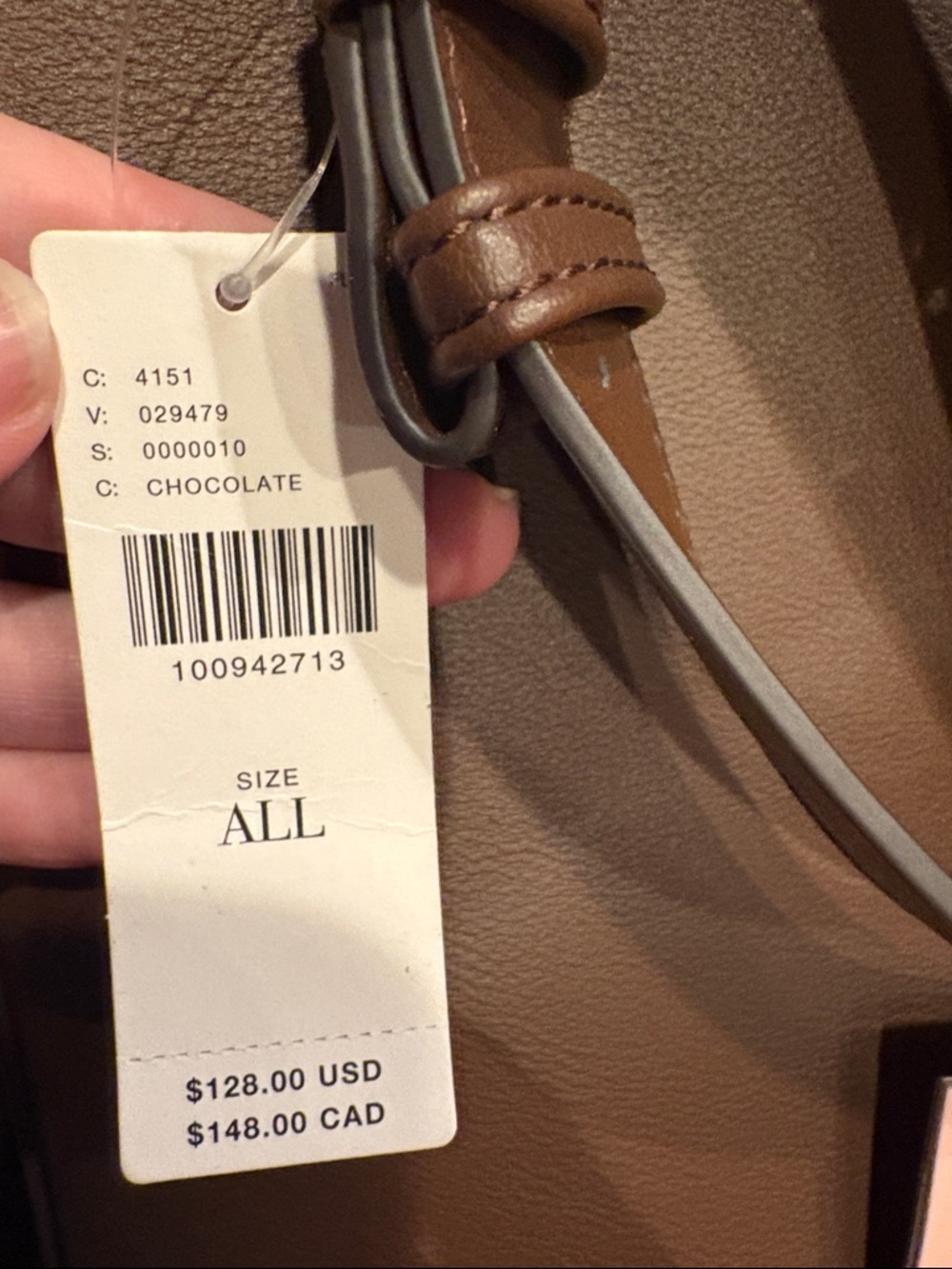 Mali + Lili Buckle Bucket Shoulder Bag in Brown - Picture 6 of 10